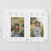 Preppy Grandmillennial Christmas Monogram Crest Feestdagenkaart (Achterkant)