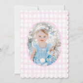 Preppy Grandmillennial Dolly en Me Pink Bows Kaart (Achterkant)