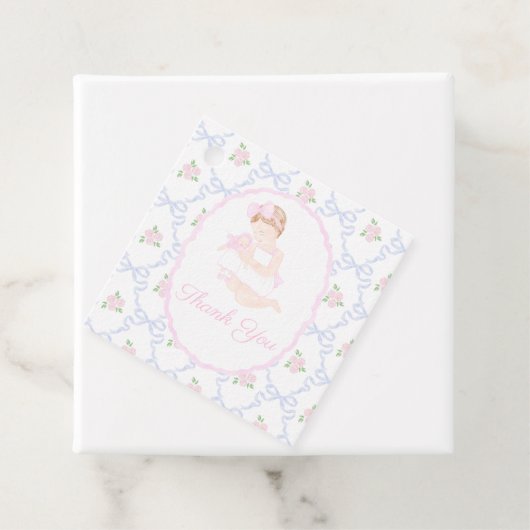 Preppy Grandmillennial Dolly & Me Bedankt Labels (In situ)