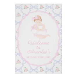 Preppy Grandmillennial Dolly & Me Poster Sign