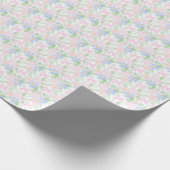 Preppy Grandmillennial Floral Cadeaupapier (Hoek)