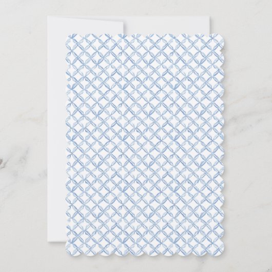 Preppy Grandmillennial Garland Kerstfoto Feestdagenkaart (Achterkant)