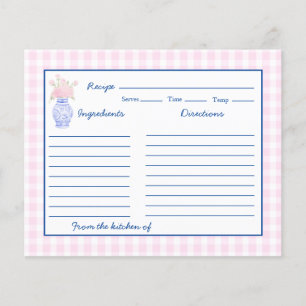 Preppy Grandmillennial Ginger Jar Bow Recept Kaart