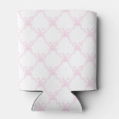 Preppy Grandmillennial Roze boog trellis Monogram Blikjeskoeler (Achterkant)