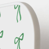 Preppy Green Bows voor mei of Saint Patrick’s Day Pickleball Paddle (Links Detail)