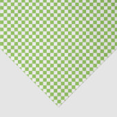 Preppy Green Check Roze Wit Kleurrijk Fun Tissuepapier (Detail)