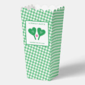 Preppy Green en Pink Wedding Pickleball Bedankdoosjes (Voorkant)