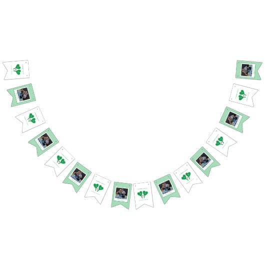 Preppy Green en Pink Wedding Pickleball Vlaggetjes (Alle)