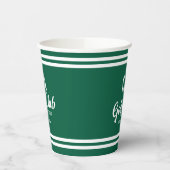 Preppy Green Golf Club Custom Crest Party Papieren Bekers (Links)