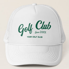Preppy Green Golf Club Custom Crest Wit Trucker Pet