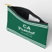 Preppy Green Pickleball Club Custom Crest Party Etui (Open)