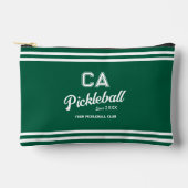 Preppy Green Pickleball Club Custom Crest Party Etui (Voorkant)