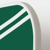Preppy Green Pickleball Club Custom Crest Party Pickleball Paddle (Links Detail)