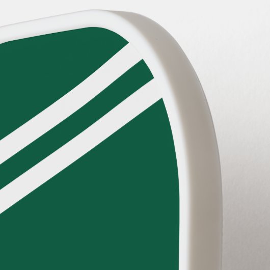 Preppy Green Pickleball Club Custom Crest Party Pickleball Paddle (Links Detail)