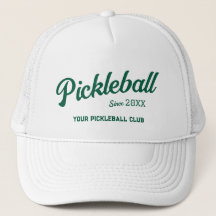 Preppy Green Pickleball Club Custom Crest Party