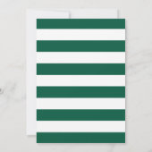 Preppy Green Script Photo Afstuderen Aankondiging (Achterkant)