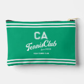 Preppy Green Tennis Club Custom Crest Party Etui (Achterkant)
