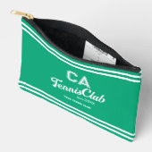 Preppy Green Tennis Club Custom Crest Party Etui (Open)