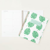Preppy Green Tropical Monster leest gepersonalisee Planner (Display)