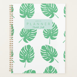 Preppy Green Tropical Monster leest gepersonalisee Planner