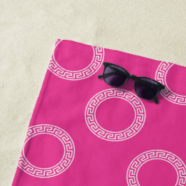 Preppy Grieks Sleutelhanger Cirkels Sorority INITI Strandlaken