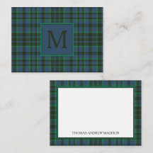 Preppy groen en blauw geplakt monogram
