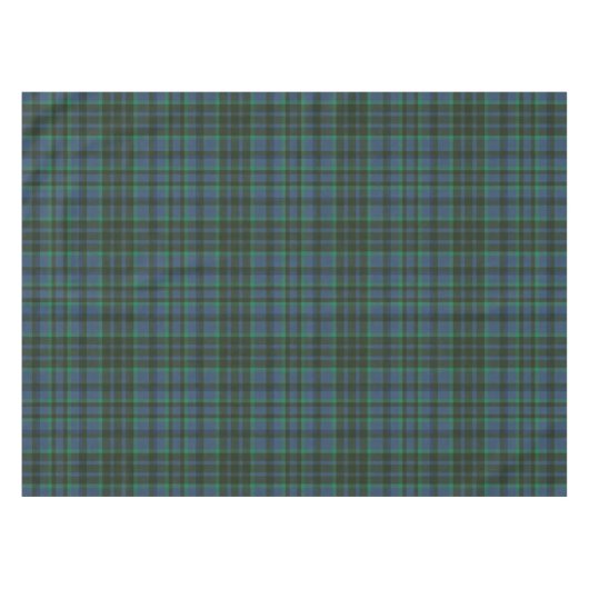 Preppy Groen en Blauw Plaid Tafelkleed (Voorkant (Horizontaal))