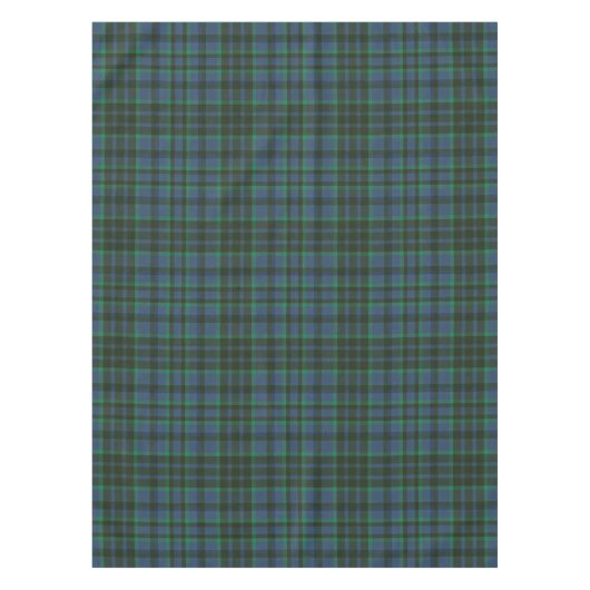 Preppy Groen en Blauw Plaid Tafelkleed (Voorkant)