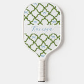 Preppy groen grandmillenial gepersonaliseerd pickleball paddle (Achterkant)