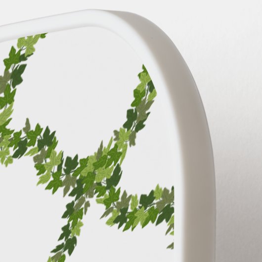 Preppy groen trellis grandmillenial classic pickleball paddle (Links Detail)