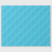 Preppy Groen Wit Blauwe Schelp Cadeaupapier (Vlak)
