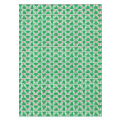 Preppy groene en roze trouw-pickleball gingham tafelkleed (Voorkant)