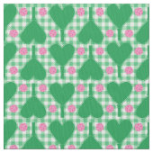Preppy groene en roze trouwpickleball stof (Close Up)