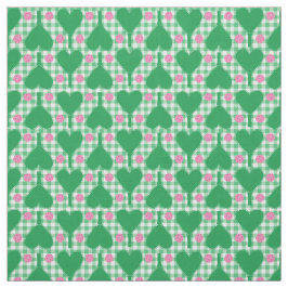 Preppy groene en roze trouwpickleball stof