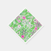 Preppy Groene Giraffe Lelie Bloem Party Servet (Hoek)
