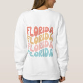 Preppy Groovy Retro Florida Typography Trendy Trui (Achterkant)
