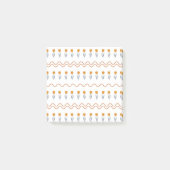 Preppy Groovy Stripe Tulp Bloempatroon Post-it® Notes (Voorkant)