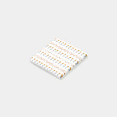 Preppy Groovy Stripe Tulp Bloempatroon Post-it® Notes (Schuin)