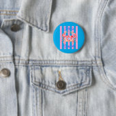 Preppy Hallo Zomer Trendy krab Kust Ronde Button 5,7 Cm (In situ)