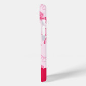 Preppy Hand Drawn Coquette Pink Red Bows Case-Mate iPhone Case (Achterkant / Links)