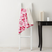 Preppy Hand Drawn Coquette Pink Red Bows Sherpa Deken (In situ)