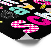 Preppy Happy Eerste Dag Van School Poster (Hoek)
