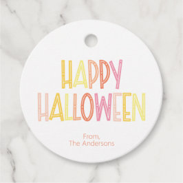 Preppy Happy Halloween Bedankjes Labels