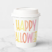 Preppy Happy Halloween Papieren Bekers (Links)