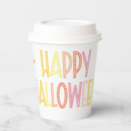 Preppy Happy Halloween Papieren Bekers