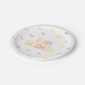 Preppy Happy Halloween Papieren Bordje (Gekanteld)