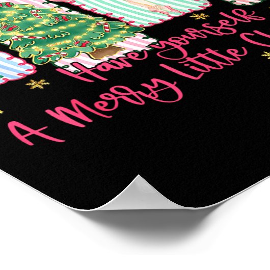 Preppy Have Yourself A Merry Christmas Nutcracker Poster (Hoek)