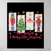 Preppy Have Yourself A Merry Christmas Nutcracker Poster (Voorkant)