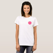 Preppy Heart Happy Face T-Shirt (Voorkant volledig)
