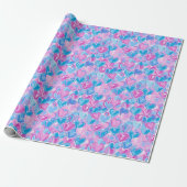 Preppy Hearts-inpakpapier Cadeaupapier (Uitgerold)